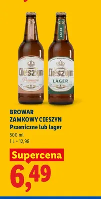Piwo pszeniczne Browar Zamkowy Cieszyn promocja w Lidl