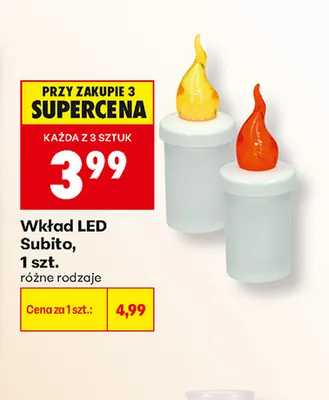 Wkład LED Subito promocja w Biedronka