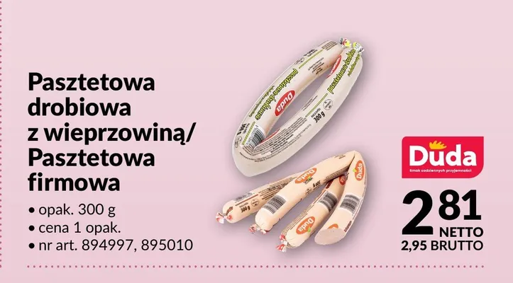 Pasztetowa firmowa Duda promocja w Makro