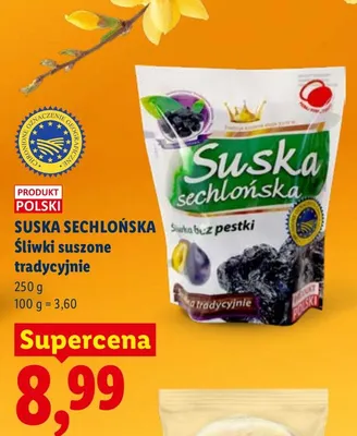 Śliwki suszone tradycyjnie promocja w Lidl