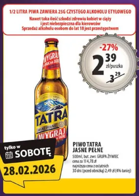 Piwo jasne pełne promocja w Arhelan