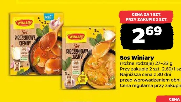 Sos pieczeniowy jasny Winiary promocja w Netto