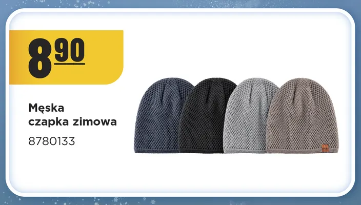Męska czapka zimowa 8780133 promocja w MR. DIY