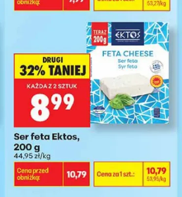 Ser feta Ektos promocja w Biedronka
