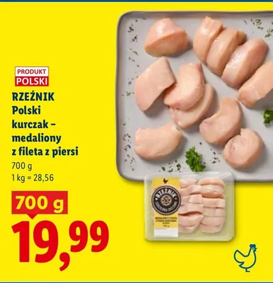 Polski kurczak - medaliony z fileta z piersi Rzeźnik promocja w Lidl