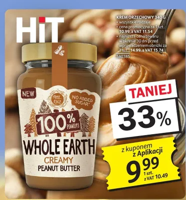 Krem orzechowy Whole Earth Creamy Peanut Butter promocja w Selgros
