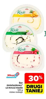 Ser śmietankowy Le Roulé Ananas Rians promocja w Carrefour