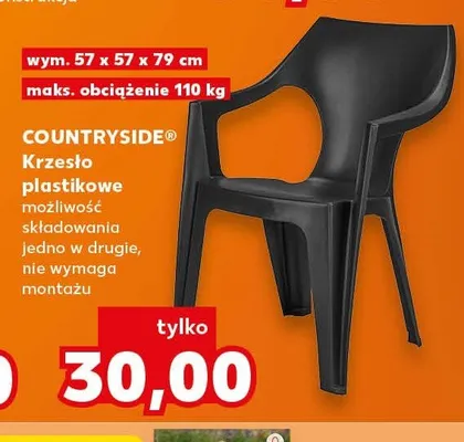 Krzesło plastikowe Countryside promocja w Kaufland