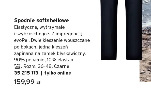 Spodnie softshellowe Tchibo promocja w Tchibo