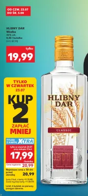 Wódka Hlibny Dar Classic promocja w Kaufland
