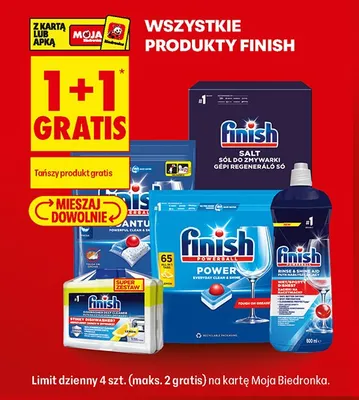Płyn nabłyszczający do zmywarki Finish promocja w Biedronka