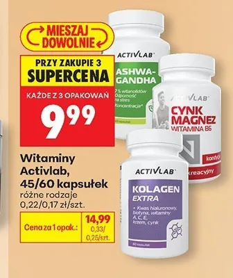 Suplement diety Ashwagandha Activlab promocja w Biedronka