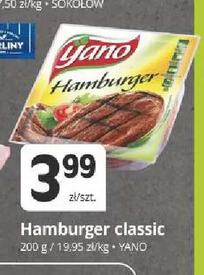 Hamburger classic Yano promocja w Marketvita