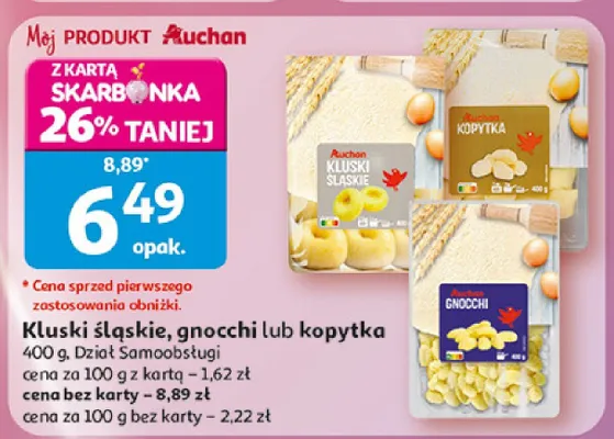 Kluski śląskie Auchan promocja w Auchan