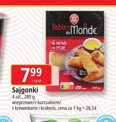 Sajgonki z kurczakiem Tables du Monde promocja w Leclerc
