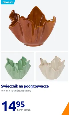 Świecznik na podgrzewacze 16x11x15 cm promocja w Action
