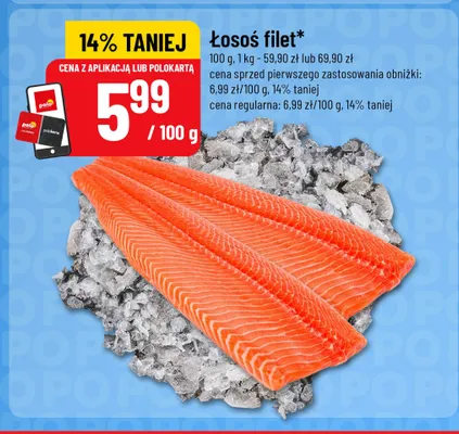 Łosoś filet promocja w POLOmarket