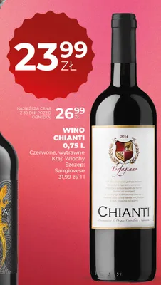 Wino Chianti Torfagiano czerwone wytrawne promocja w Duży Ben