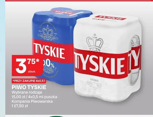 Piwo bezalkoholowe Tyskie promocja w Chorten