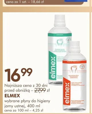 Płyn do higieny jamy ustnej ELMEX promocja w Super-Pharm