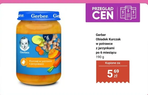 Obiadek kurczak w potrawce z jarzynkami po 6 miesiącu promocja w Biedronka