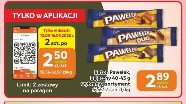 Baton Pawełek E.Wedel promocja w Gama