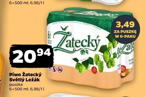 Piwo Žatecký Světlý Ležák promocja w Netto