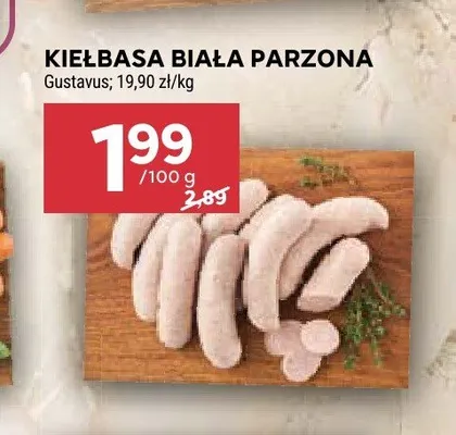 Kiełbasa biała parzona Gustavus promocja w Stokrotka