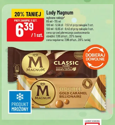 Lody Magnum Classic promocja w POLOmarket