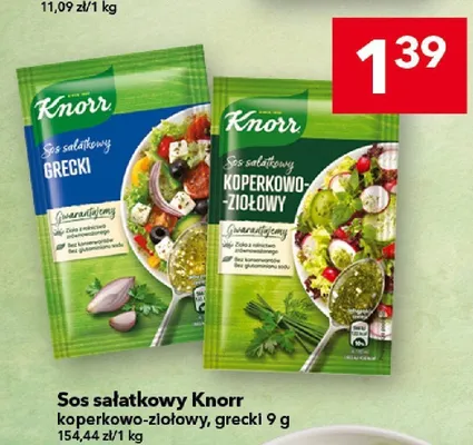 Sos sałatkowy koperkowo-ziołowy Knorr promocja w LEWIATAN