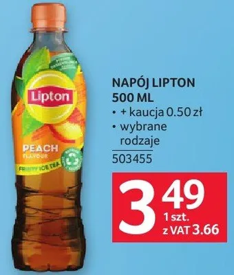 Napój Lipton wybrane rodzaje promocja w Selgros