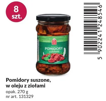 Pomidory suszone w oleju z ziołami promocja w Makro