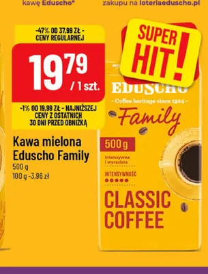 Kawa mielona Eduscho Family promocja w POLOmarket
