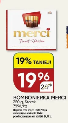 Bombonierka Merci Finest Selection promocja w Chata Polska
