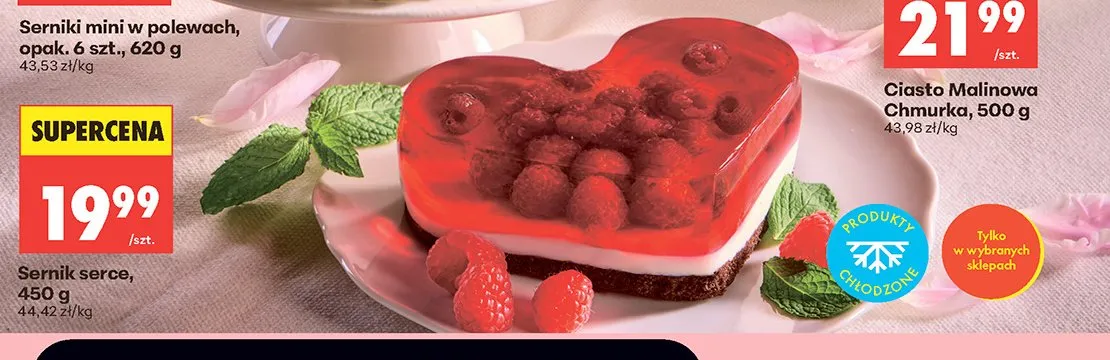 Sernik serce promocja w Biedronka