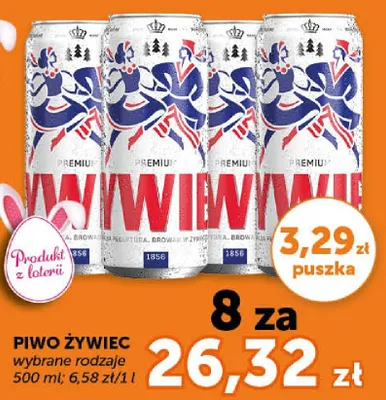 Piwo Żywiec wybrane rodzaje promocja w Euro Sklep