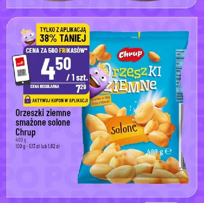 Orzeszki ziemne smażone solone Chrup promocja w POLOmarket