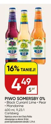 Piwo Somersby 0% promocja w Chata Polska