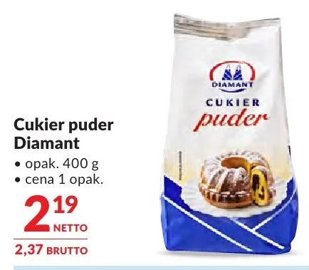 Cukier puder Diamant promocja w Makro
