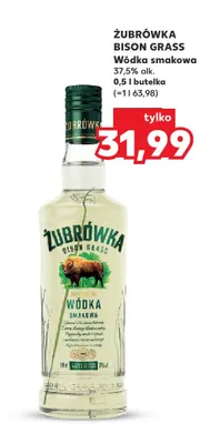 Wódka smakowa Żubrówka Bison Grass promocja w Kaufland