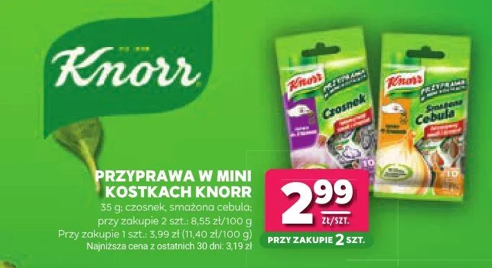 Przyprawa w mini kostkach Knorr smażona cebula promocja w Stokrotka