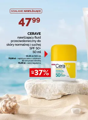 Fluid przeciwsłoneczny nawilżający do skóry normalnej i suchej SPF 50+ CeraVe promocja w Ziko Dermo