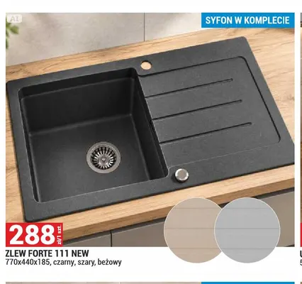 Zlew Forte 111 New promocja w Merkury Market
