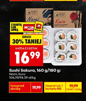 Sushi Sakura Kuro promocja w Biedronka
