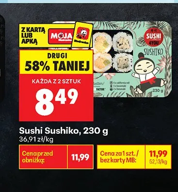 Sushi Sushiko Sushi 4You promocja w Biedronka