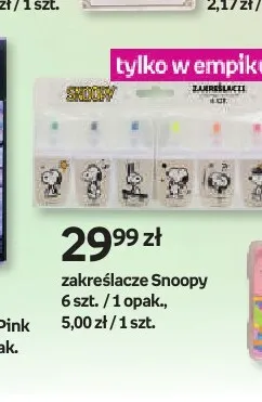 Zakreślacze Snoopy promocja w Empik