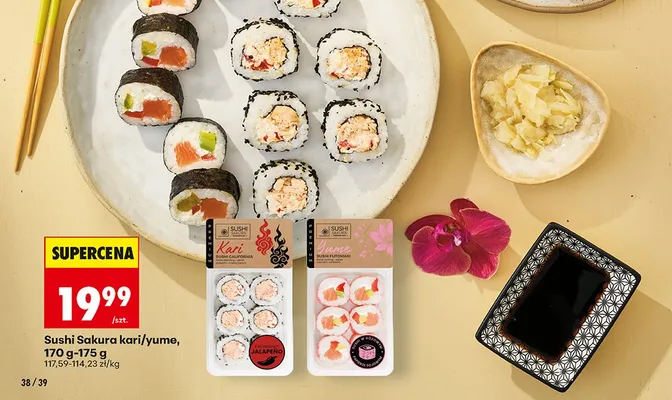 Sushi Sakura Yume Futomaki promocja w Biedronka
