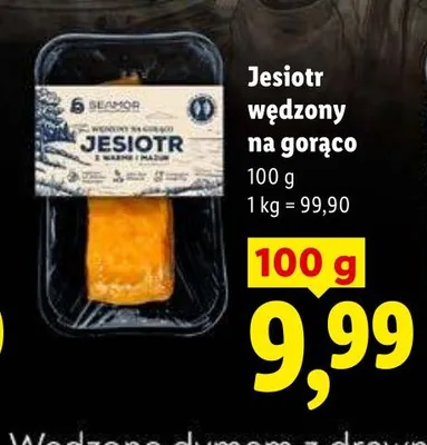Jesiotr wędzony na gorąco Seamor promocja w Lidl