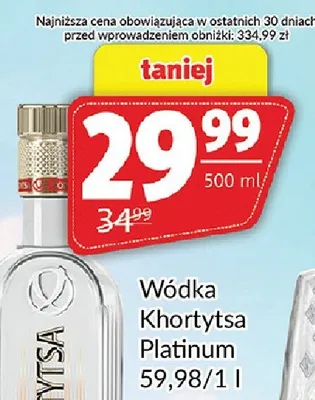Wódka Khortytsa Platinum promocja w Prim Market