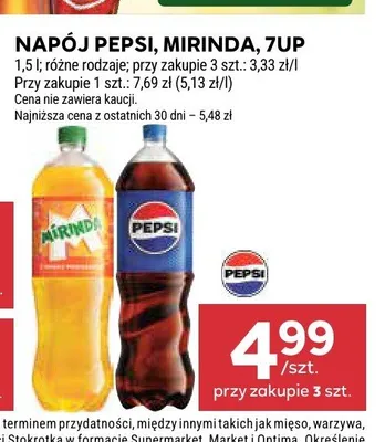 Napój gazowany Pepsi promocja w Stokrotka